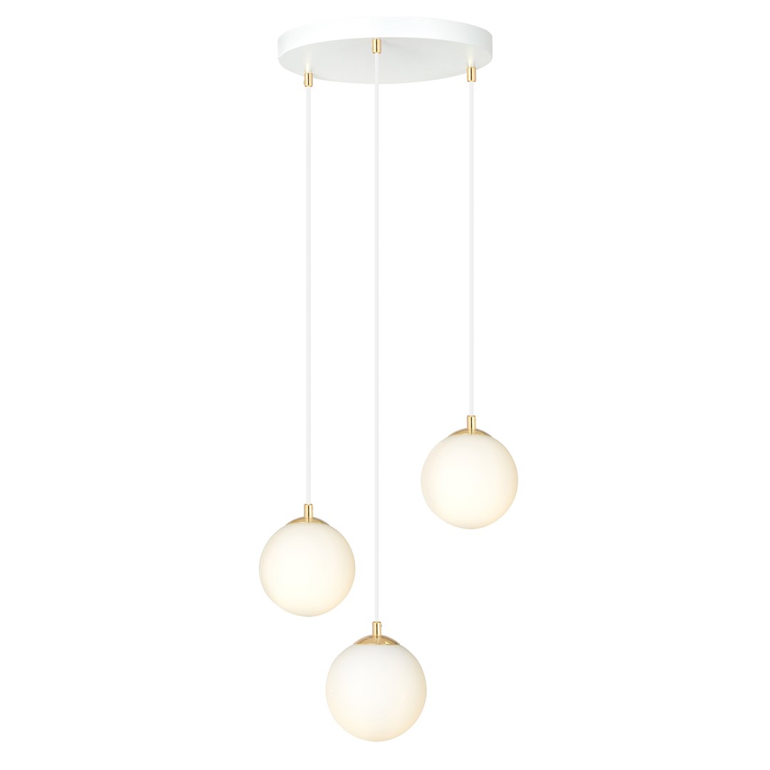 Lampa wisząca ROYAL Biały,Złoty 1244/3 - 1244/3