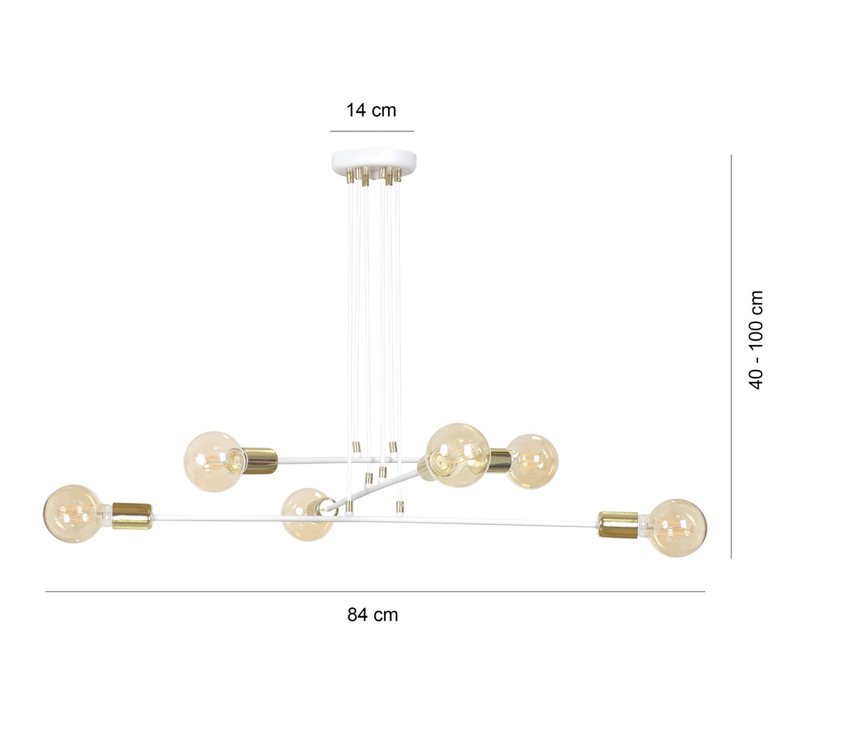 Lampa wisząca VESIO Biały 786/6 - 786/6