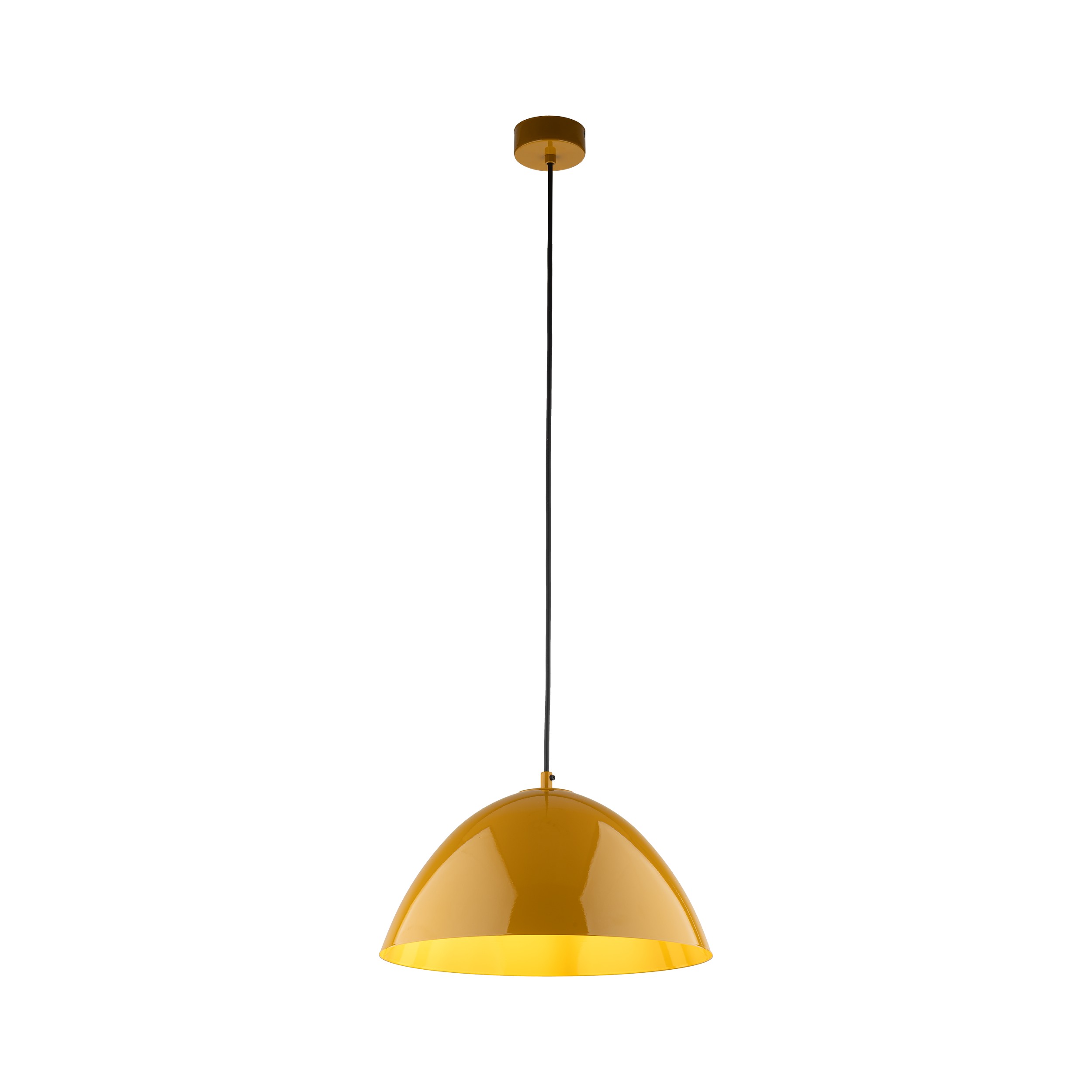 Lampa wisząca FARO OCHRA żółta na czarnym przewodzie 165x34cm - TK_10263
