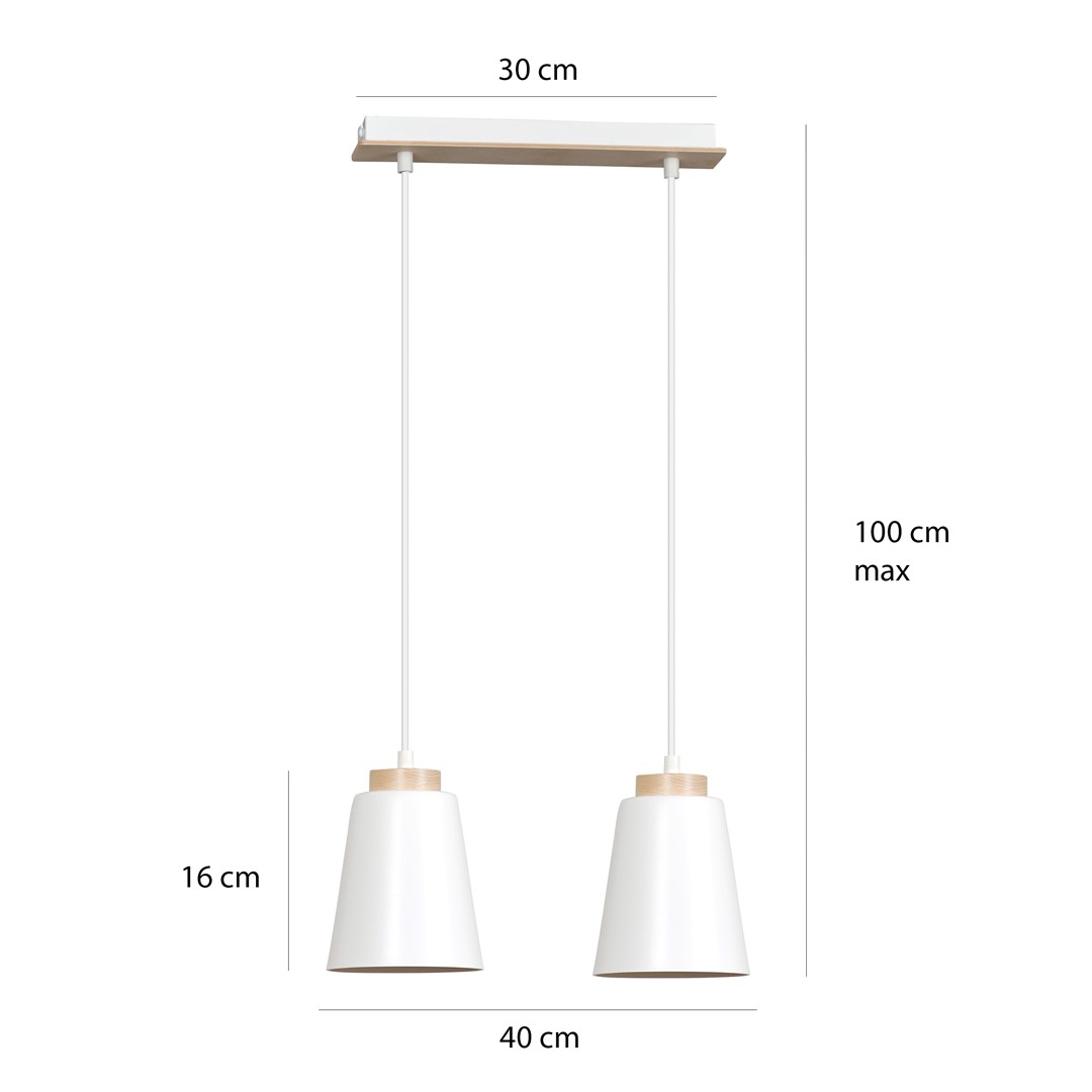 Lampa wisząca BOLERO Biały 443/2 - 443/2