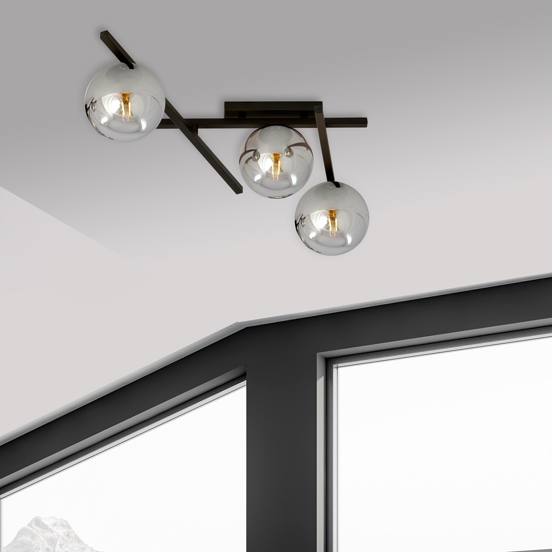 Lampa sufitowa SMART Czarny 1104/3 - 1104/3