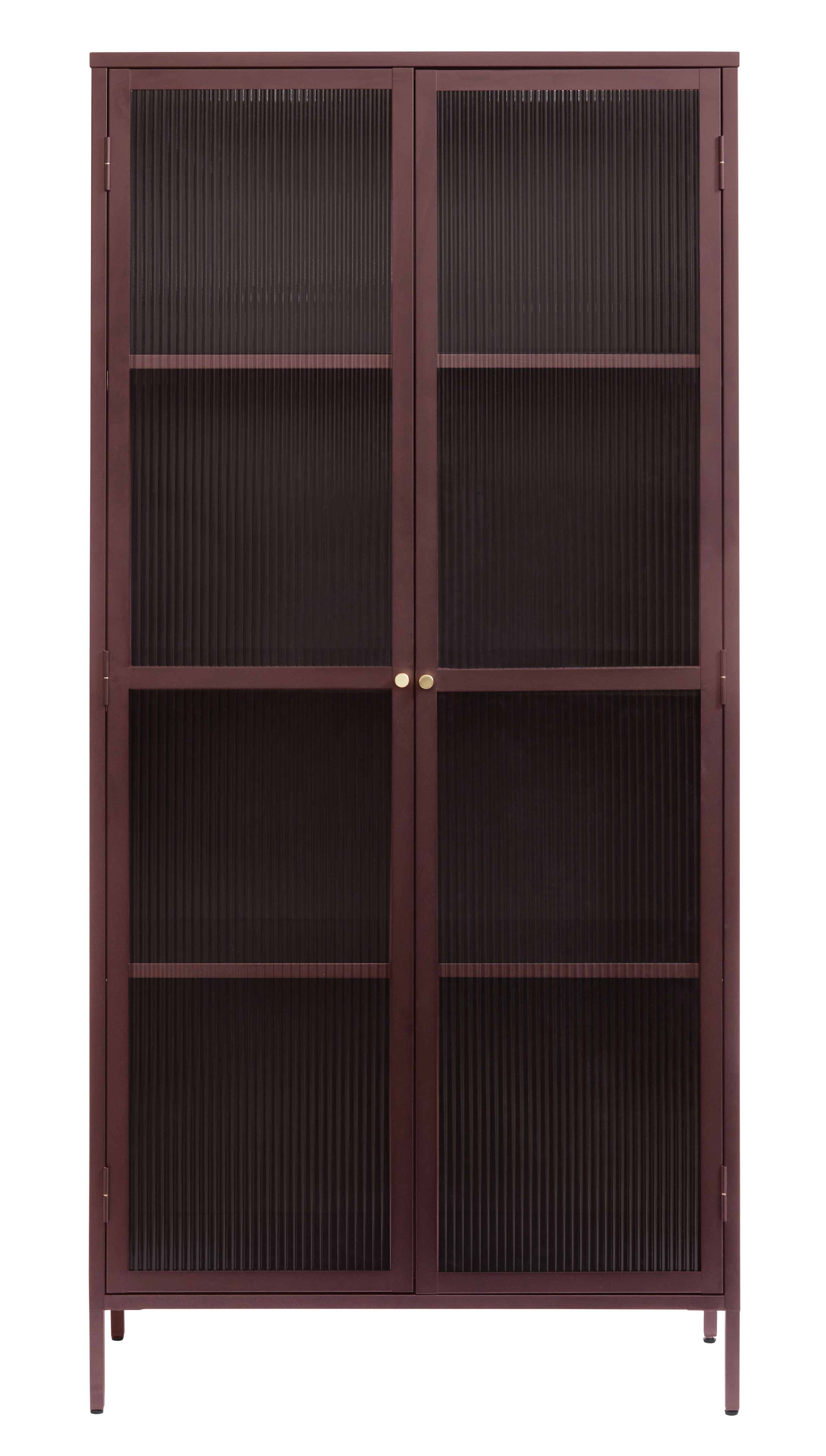Witryna wysoka BRONCO 2-drzwiowa W190 cm - ceglasty, złoty - UN_44610300