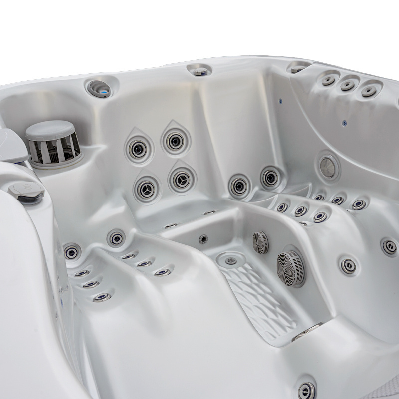 Jacuzzi ogrodowe 3-os. z hydromasażem SPA-530 210x170 cm biały/antracyt - HS_SPA530-5839