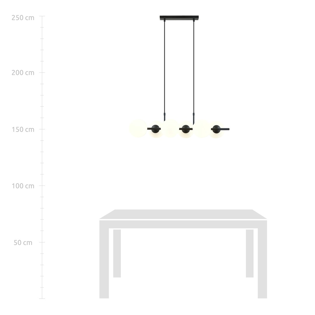 Lampa wisząca RORY Czarny 1205/6 - 1205/6