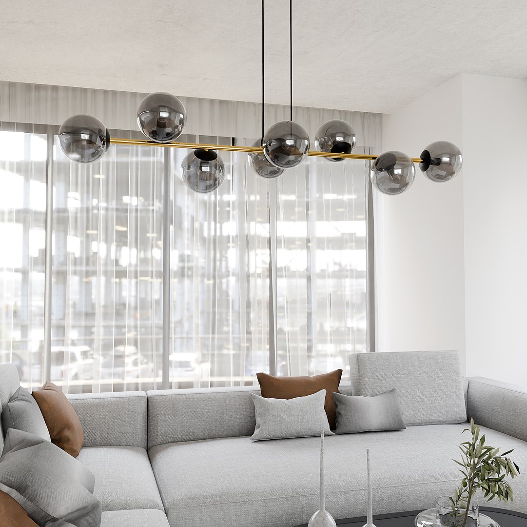 Lampa wisząca GRAVITY Czarny,Złoty 1237/8 - 1237/8