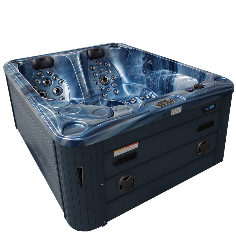 Jacuzzi ogrodowe 3-os. z hydromasażem SPA-705 210x170 cm niebieski/antracyt - HS_SPA705-3303