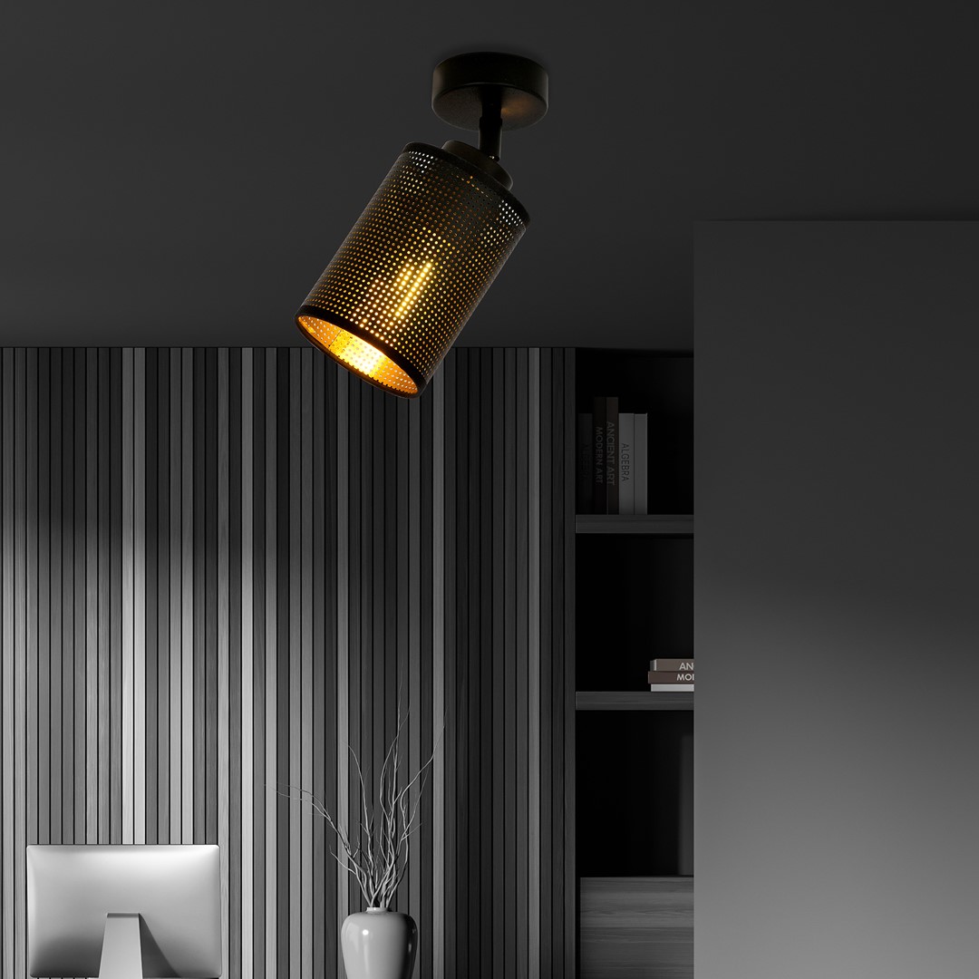 Lampa sufitowa BRONX Czarny 1152/1 - 1152/1