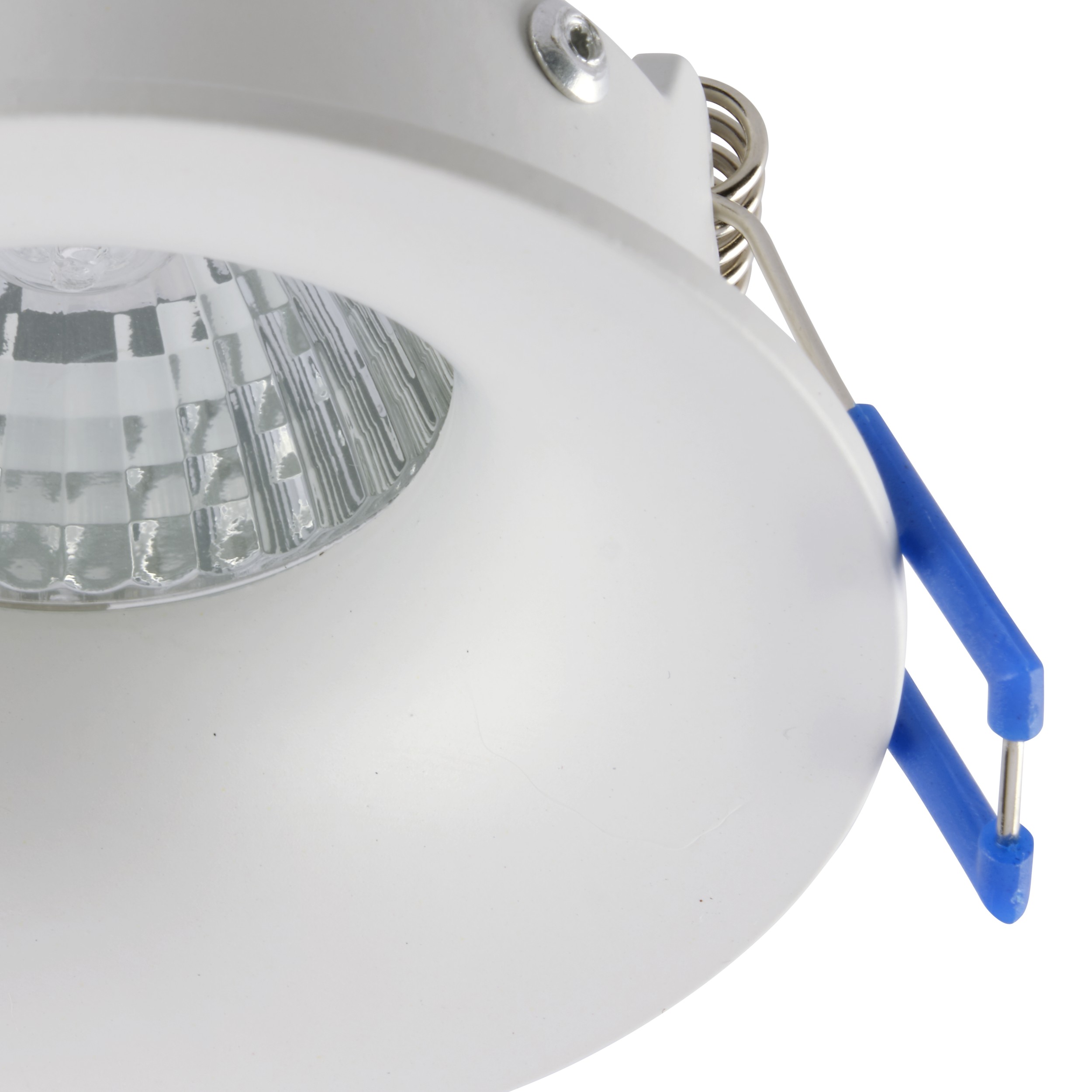 Lampa podtynkowa EYE biała aluminiowa okrągła 8x3cm - TK_3500