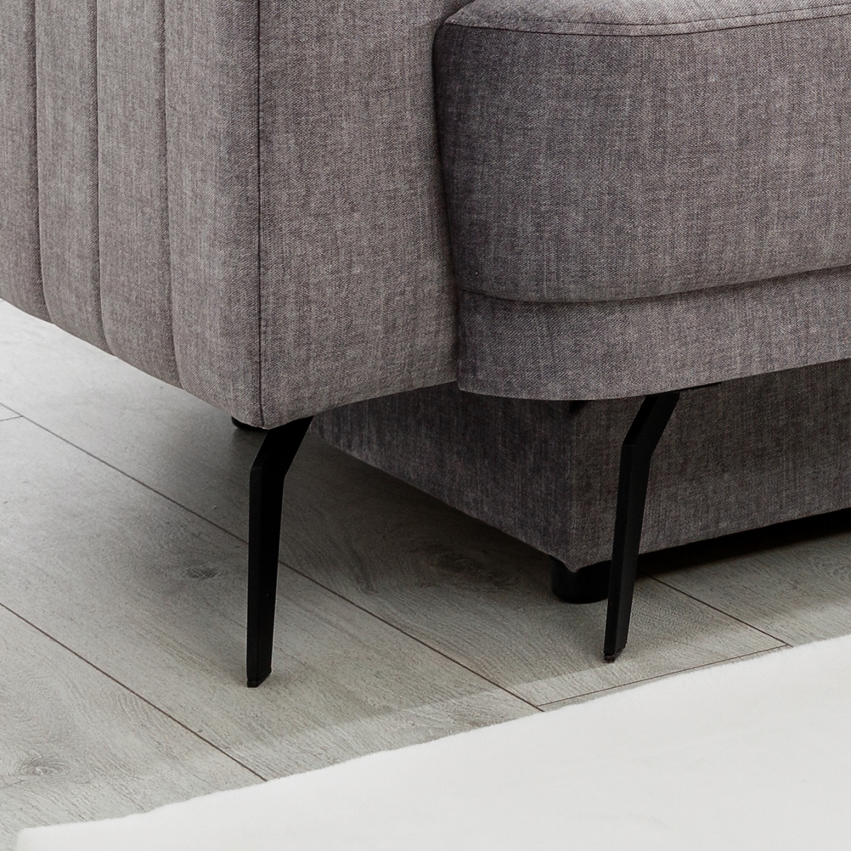 Sofa rozkładana LUZANO (Vogue 14) 250 cm z pojemnikiem szara - B_152456
