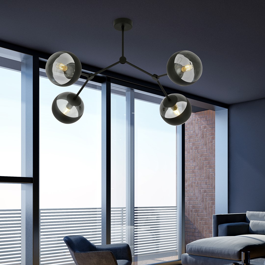 Lampa sufitowa SPACE Czarny 1135/4 - 1135/4