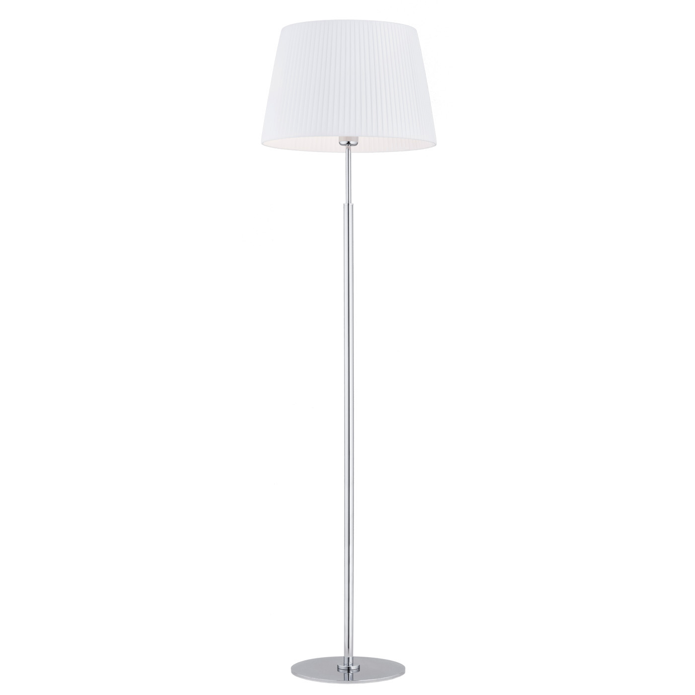 Lampa podłogowa ASTI chromowana biała 175x45cm