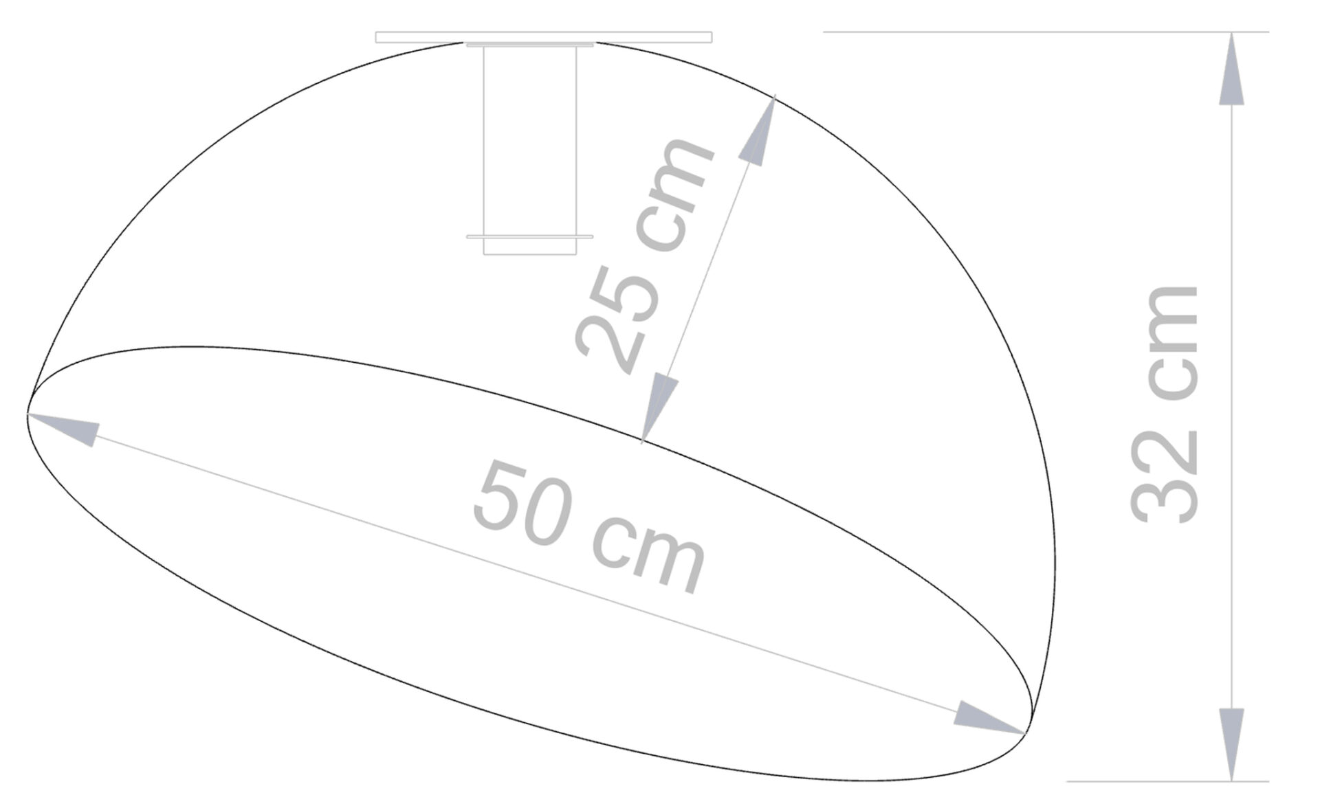 Sfera 50 plafon biały/miedziany - SI_32461