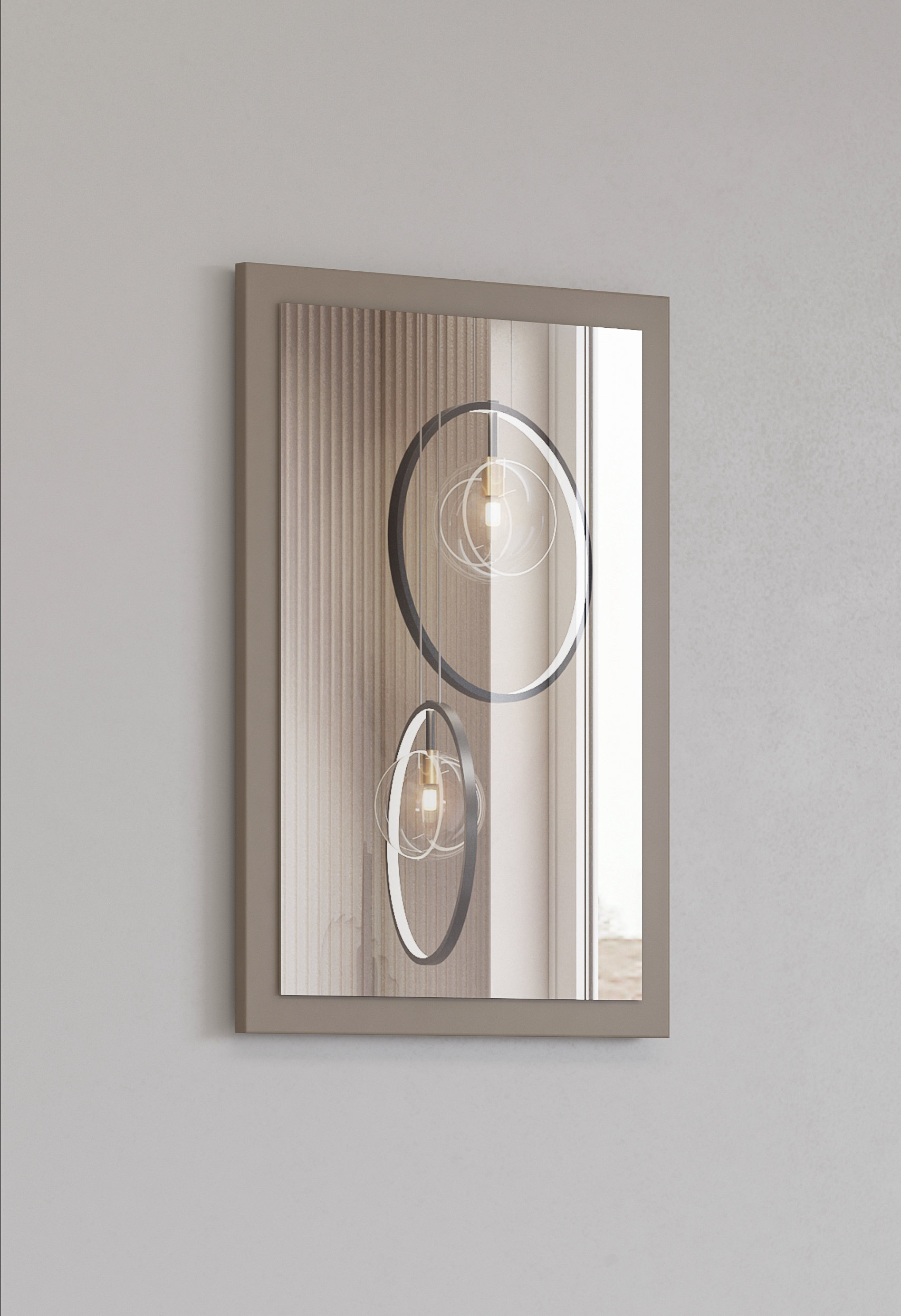 Lustro w ramie CROSS 40x60cm - congo, czarny - 24CWMY04
