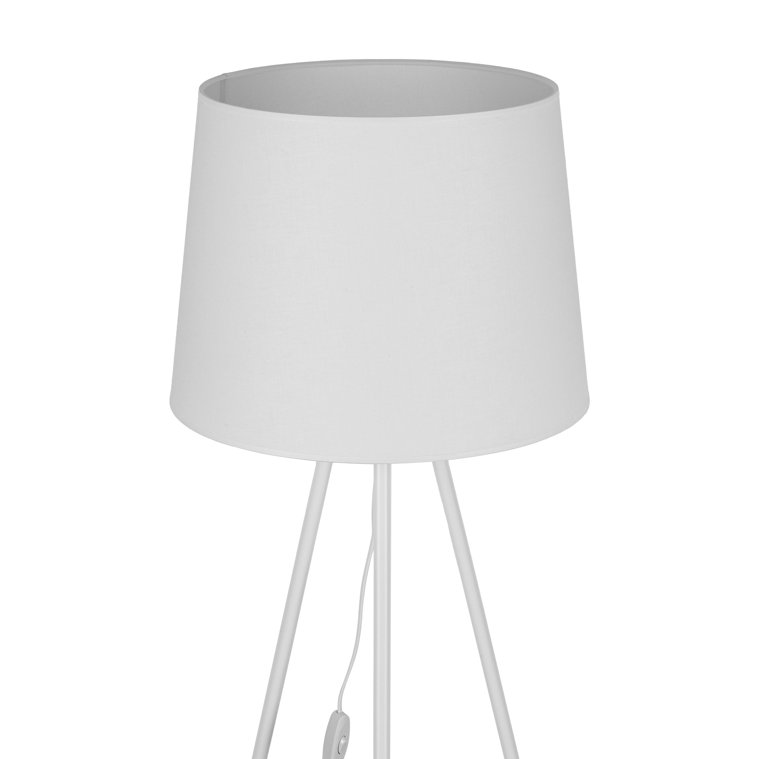 Lampa podłogowa ISEO biała na metalowych nogach - TK_5420