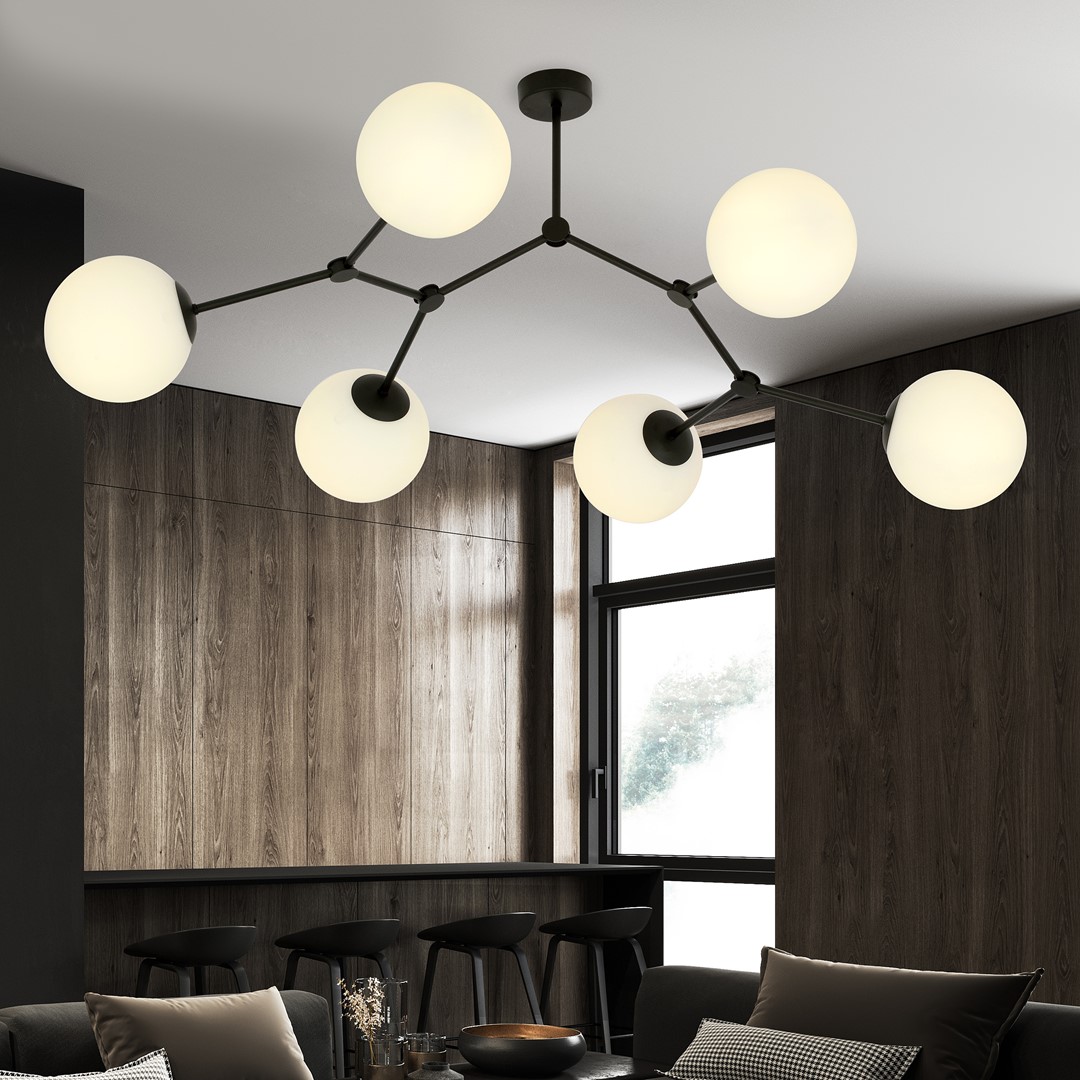 Lampa sufitowa  SPACE Czarny 1133/6 - 1133/6