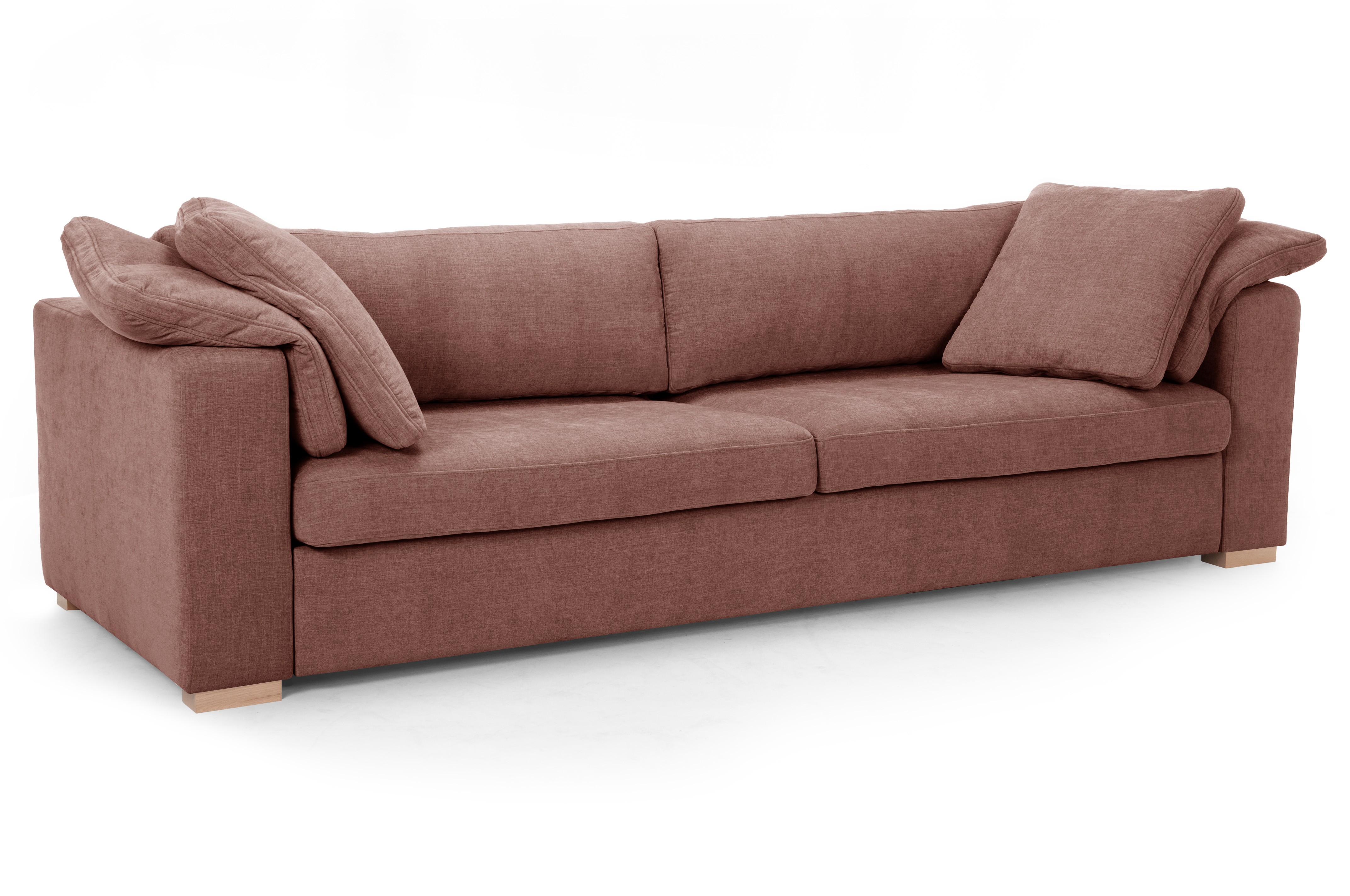 Sofa rozkładana Macaroni koralowa MEBLEX - MACARONI-CITY64CORAL