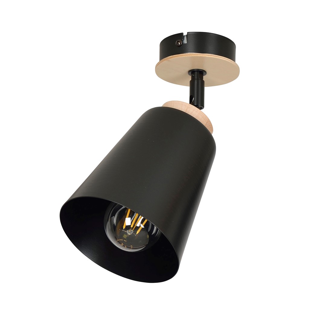 Lampa sufitowa ATLAS Czarny 725/1