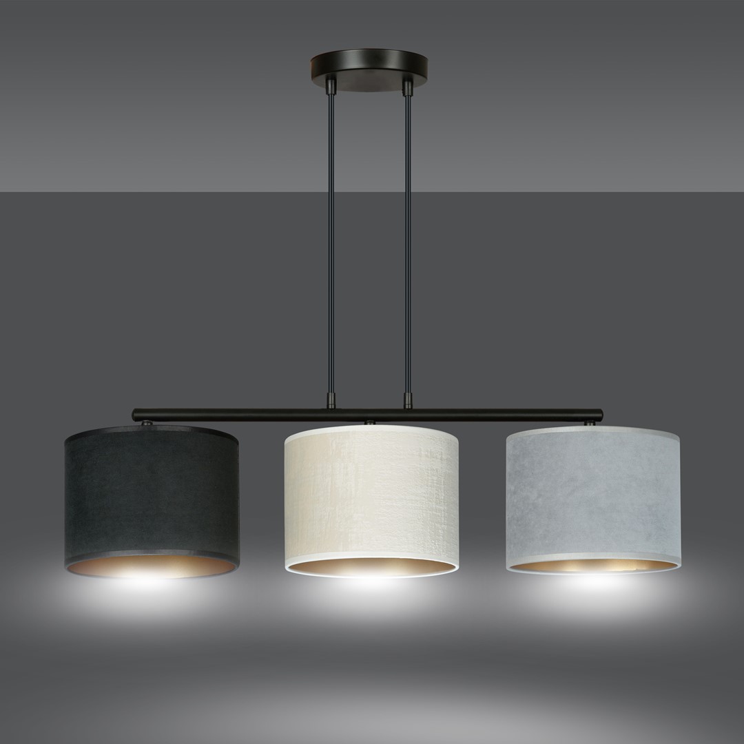 Lampa wisząca HILDE Czarny 1055/3 - 1055/3
