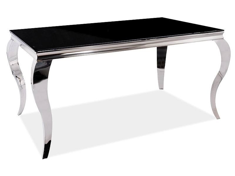 Stół PRINCE czarny/chrom 90x150 SIGNAL