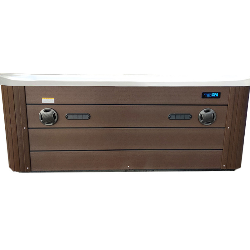 Jacuzzi ogrodowe 5-os. z hydromasażem SPA-702 230x230 cm biały/brązowy - HS_SPA702-2474