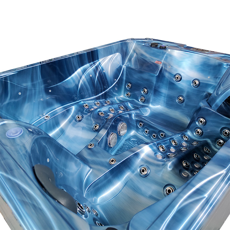 Jacuzzi ogrodowe 3-os. z hydromasażem SPA-705 210x170 cm niebieski/antracyt - HS_SPA705-3303