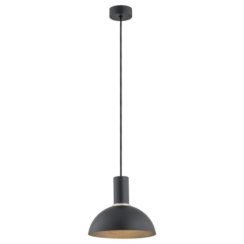 Lampa wisząca SINES czarna mosiądz 103x22cm