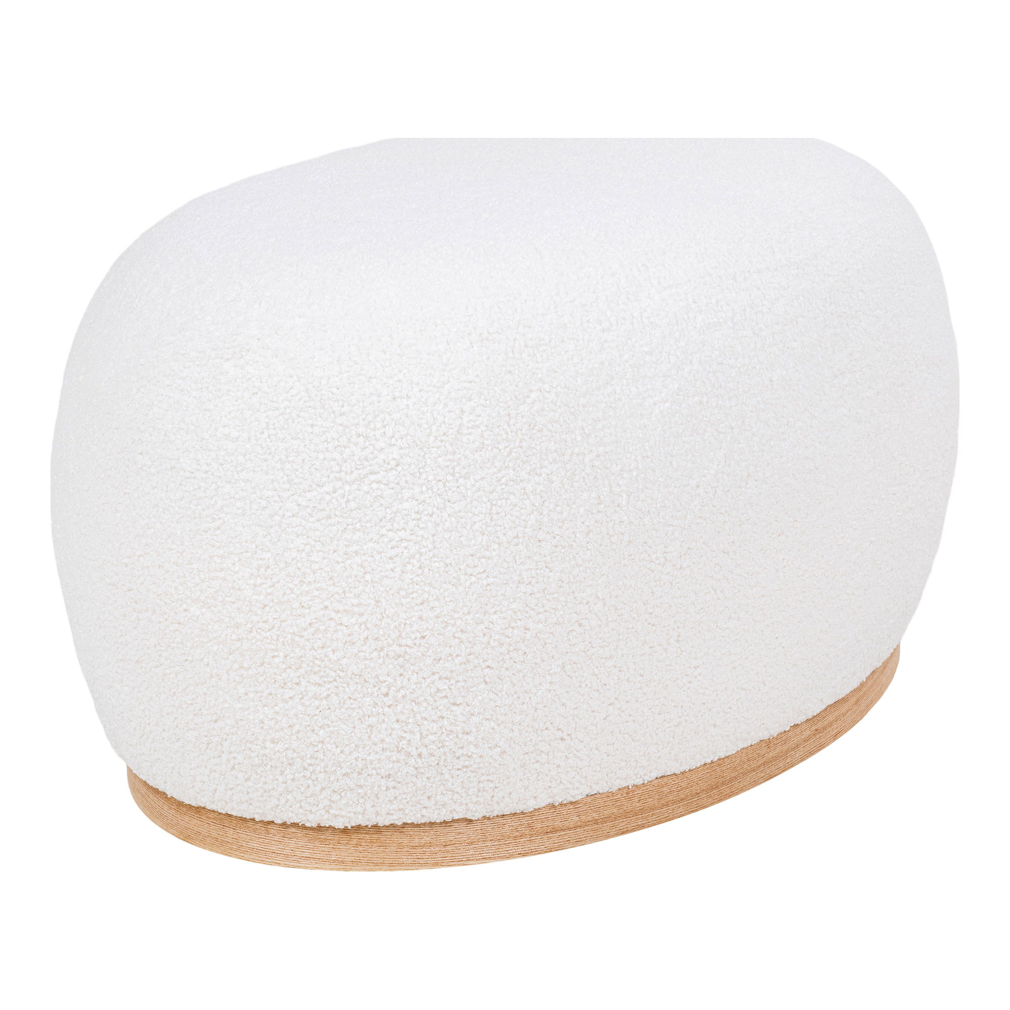 Pufa pluszowa MANHATTAN 545x885x36 cm - biała - 1501222