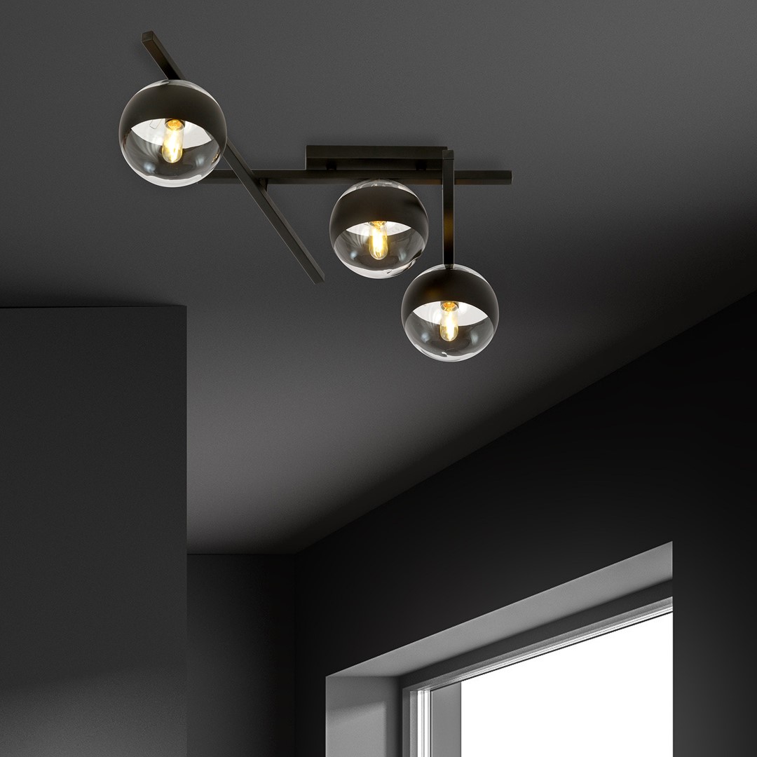 Lampa sufitowa SMART Czarny 1105/3 - 1105/3