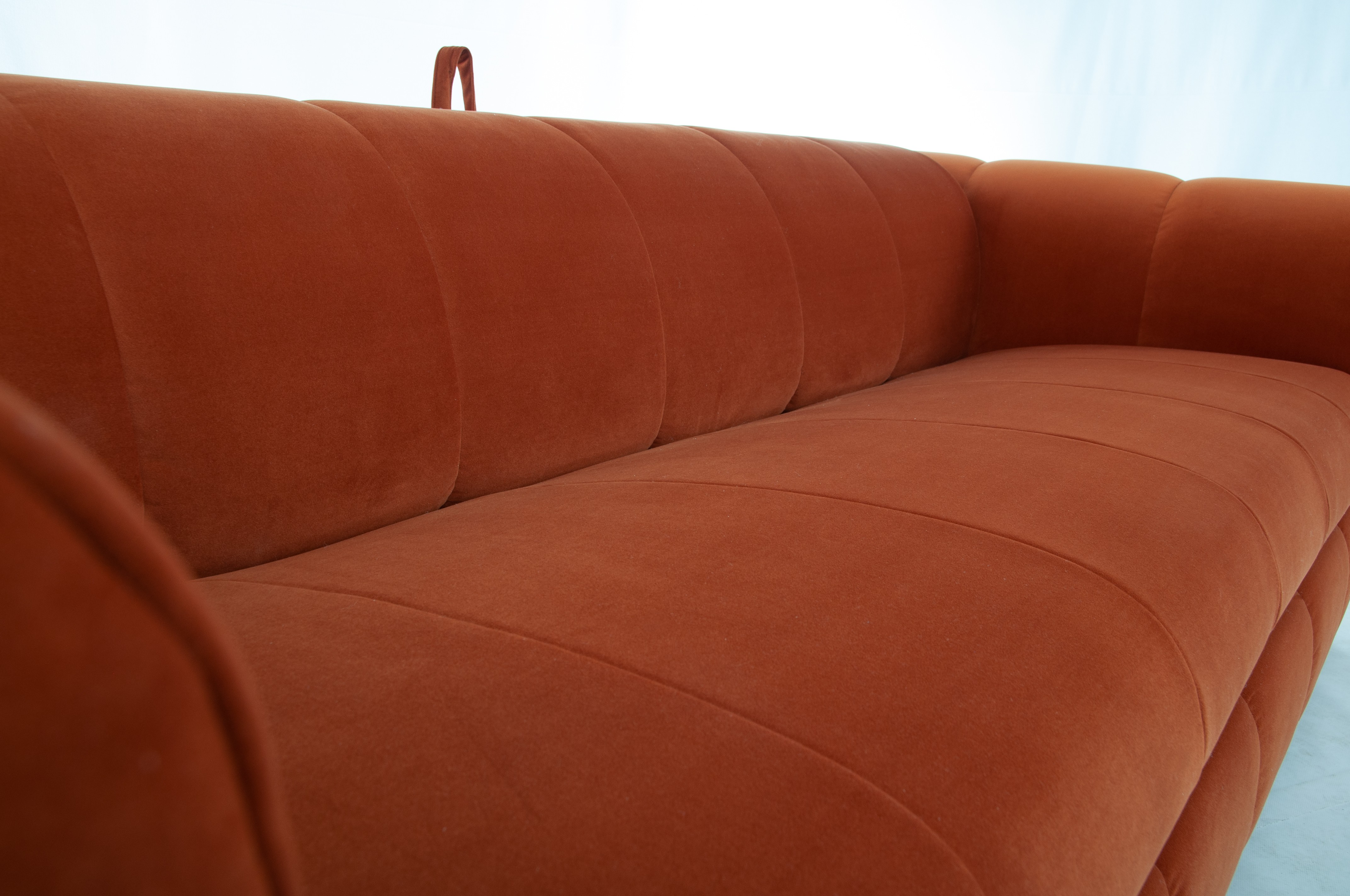 Sofa rozkładana Ambassador pomarańczowa MEBLEX - AMBASSADOR4-SALVADOR14ORANGE