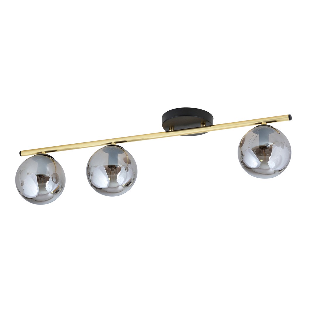 Lampa sufitowa  MONZA Czarny,Złoty 1250/3 - 1250/3