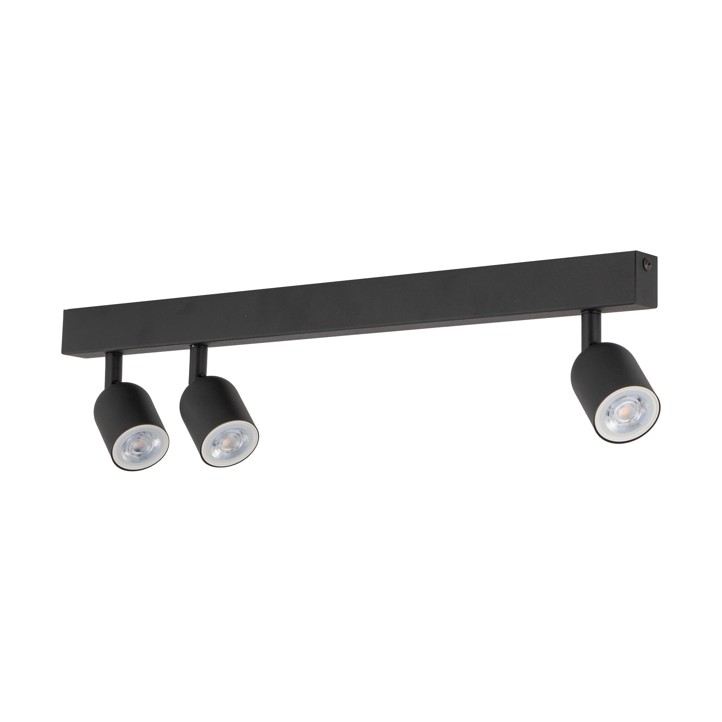 Lampa sufitowa TOP czarna na metalowej listwie regulowana 74x18x16cm - TK_4762