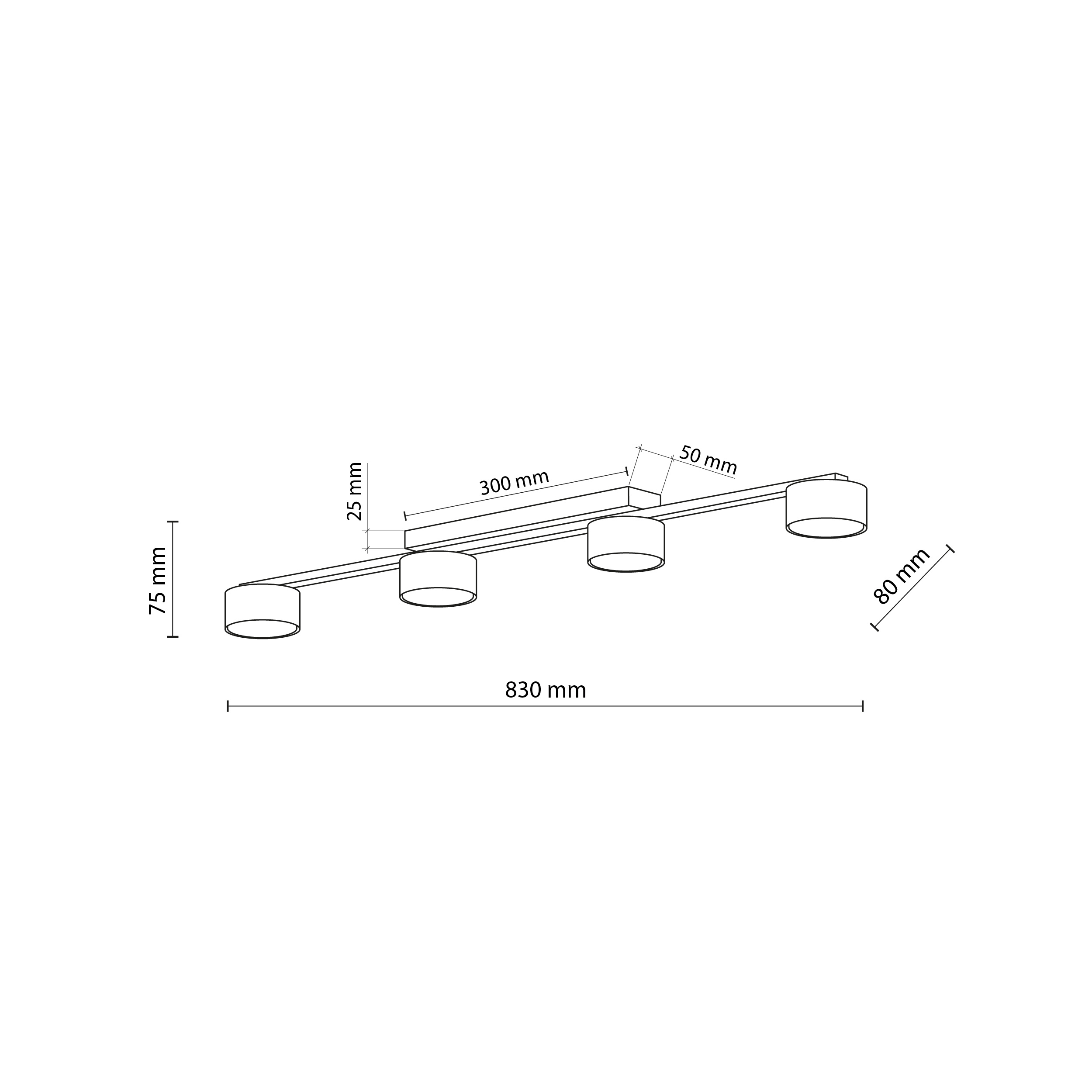 Lampa sufitowa DALLAS metalowy czarny złoty 87cm - TK_6095