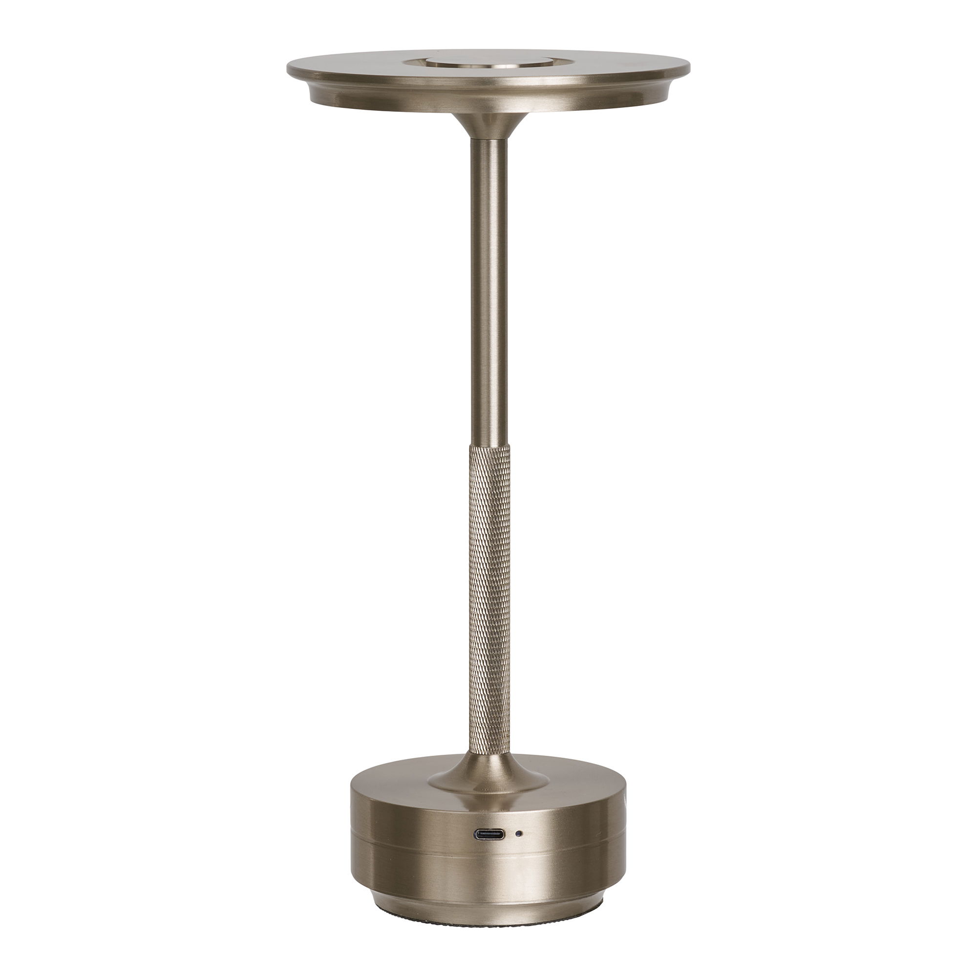 Lampa stołowa LYNEHAM akumulatorowa LYNEHAM srebrna - 6405227