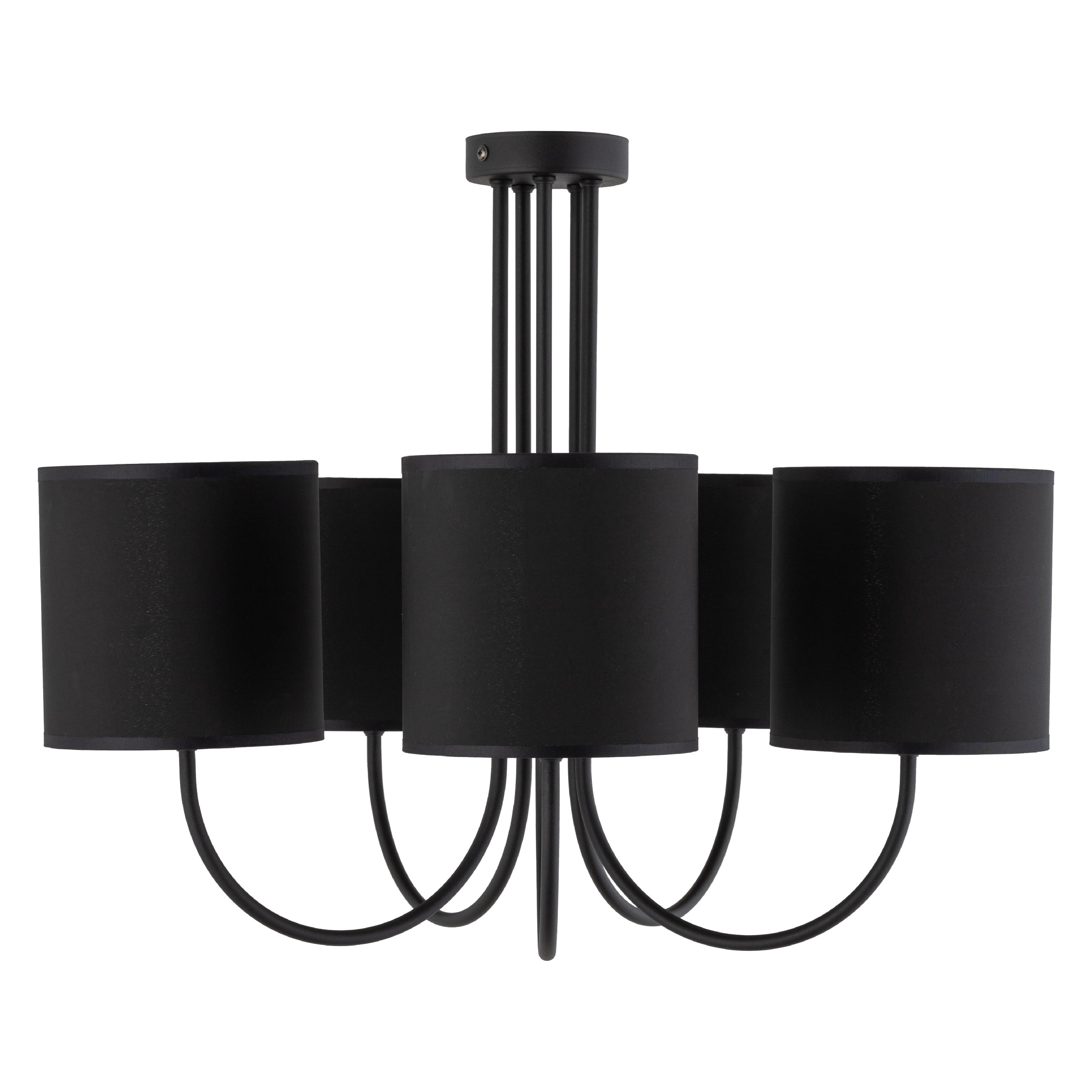 Lampa sufitowa TORENS czarna ze złotym środkiem 60x49cm - TK_4595