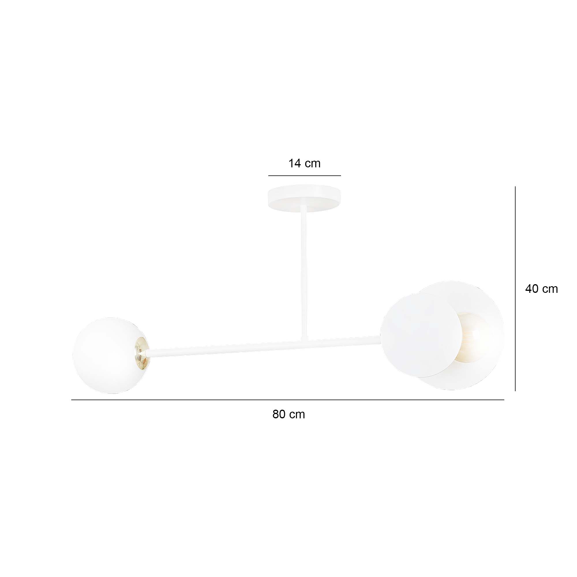 Lampa sufitowa  MINERVA Biały 613/2 - 613/2