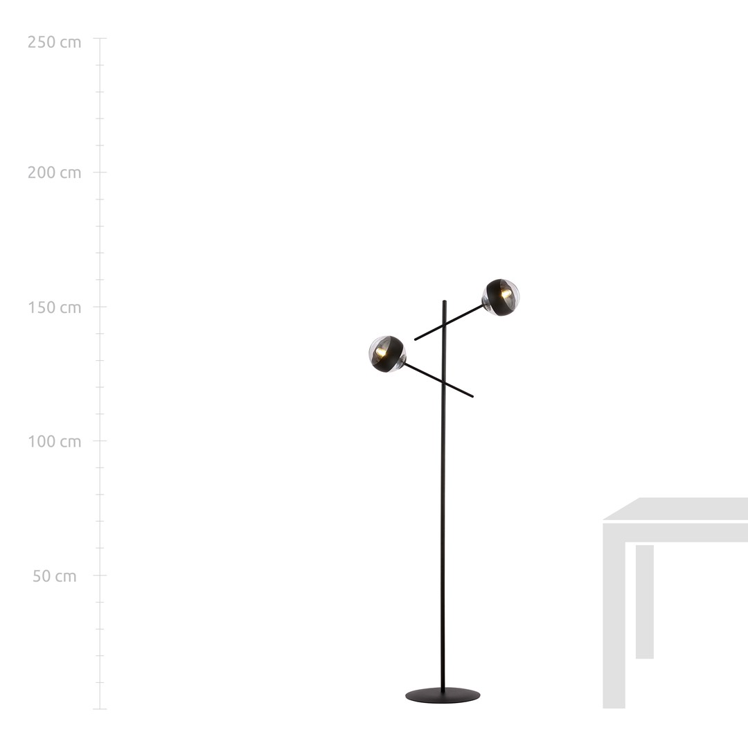 Lampa stojąca LINEAR Czarny 1168/LP2 - 1168/LP2