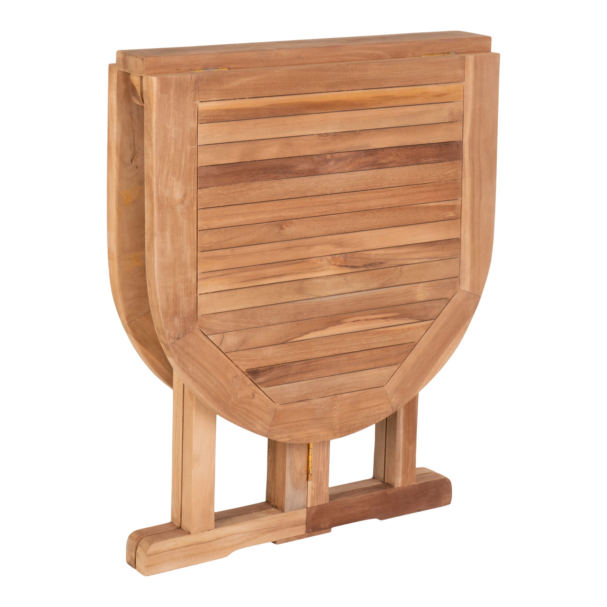 Stół ogrodowy składany HUELVA 60x120 cm drewno tekowe - naturalny - 7501145