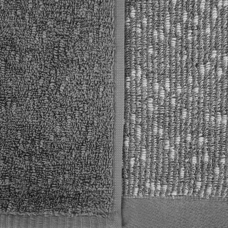 KOMPLET RĘCZNIKÓW 2 50X90 CM, 70X140 CM STALOWY - EU_403538