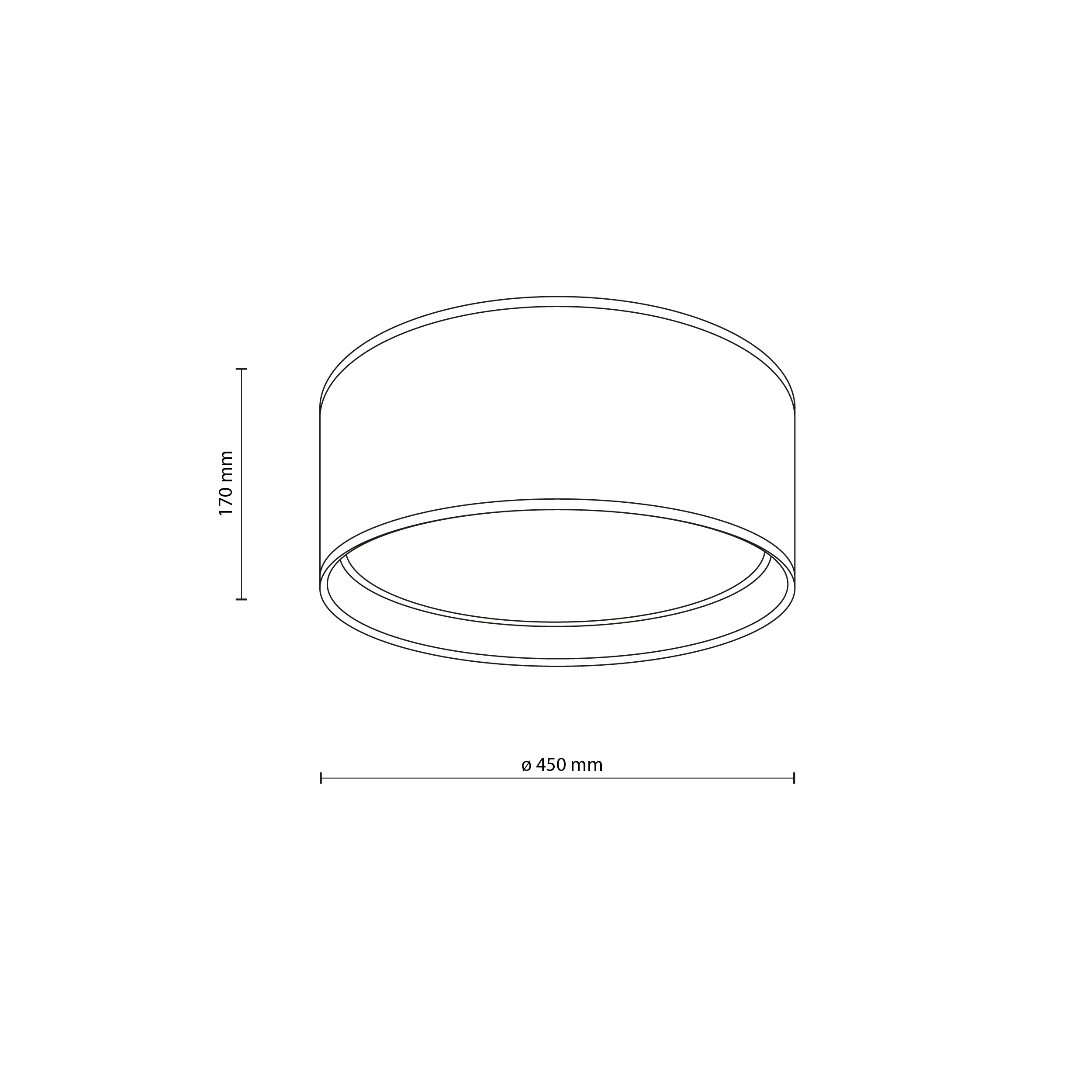 Lampa sufitowa BILBAO czarna wewnątrz złota z białym kloszem okrągła 45x17cm - TK_3376
