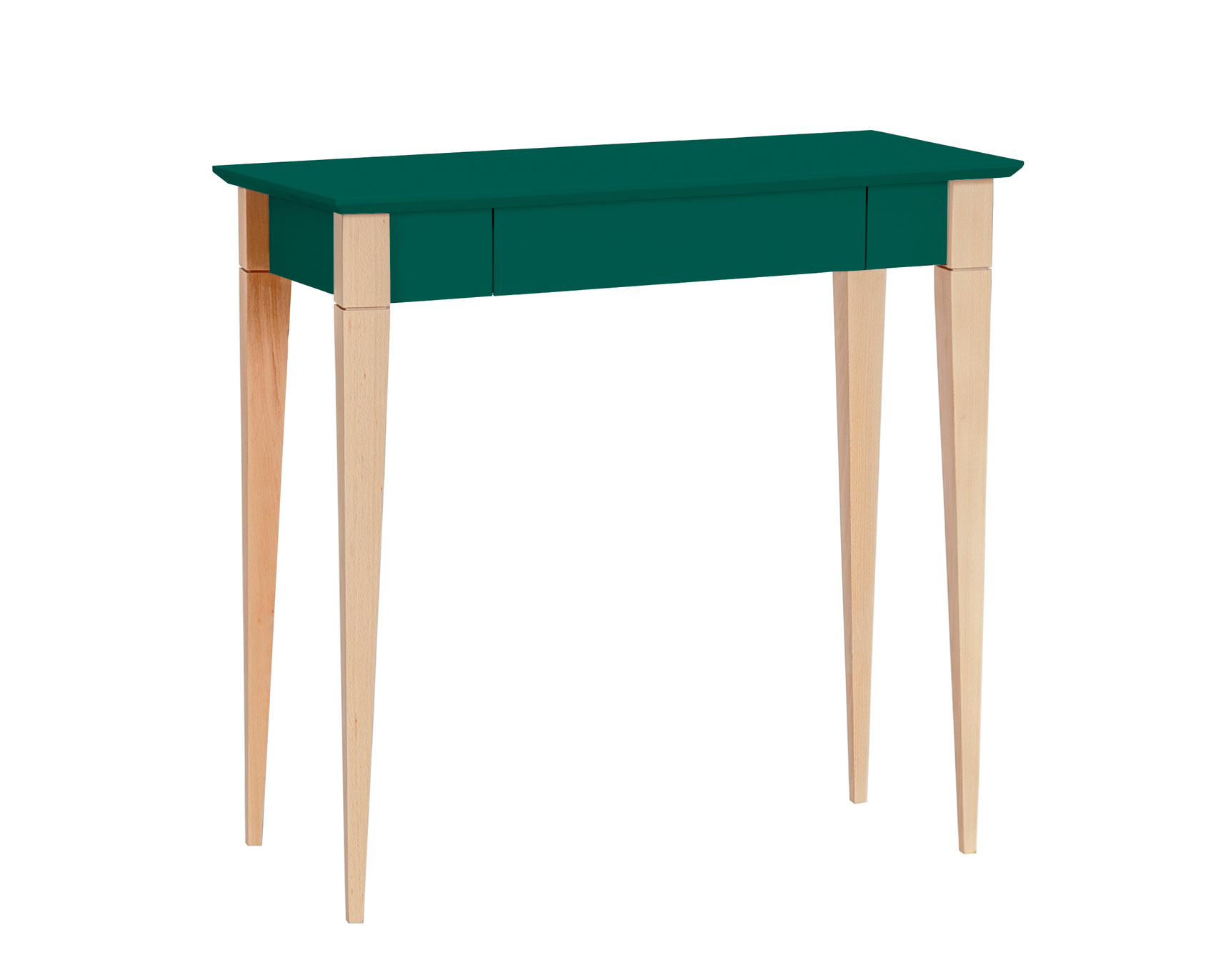 Biurko z szufladą MIMO 85x40cm zielony naturalny