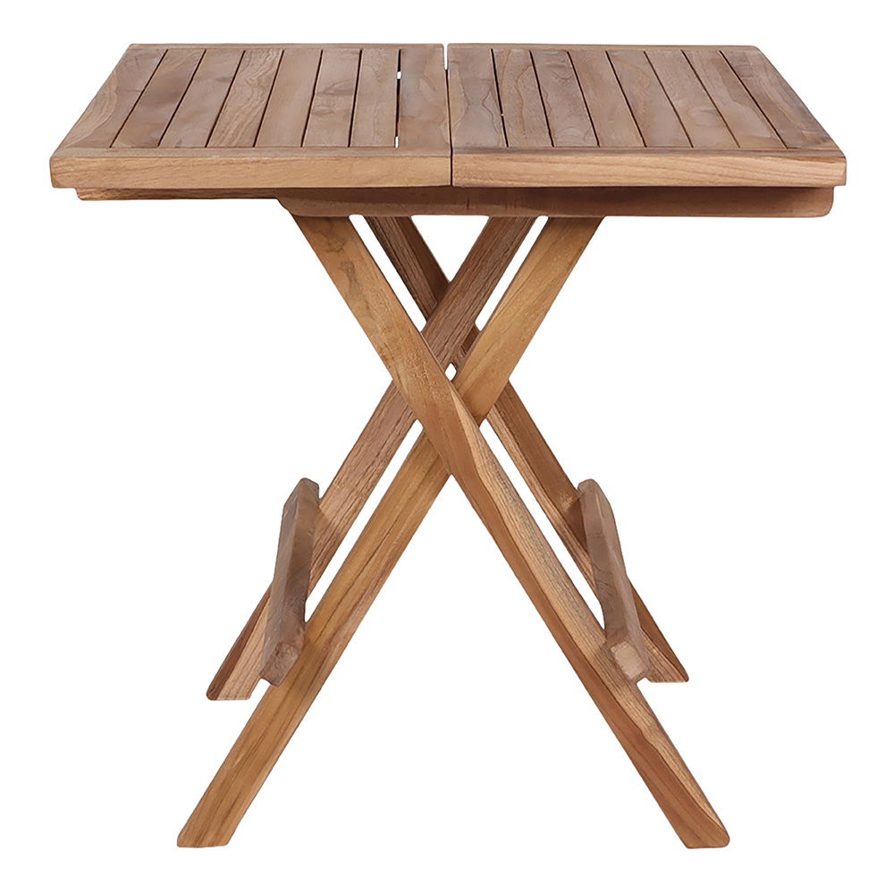 Stolik ogrodowy BILBAO 50x50x50 cm - drewno tekowe, kolor: naturalny - 7501001