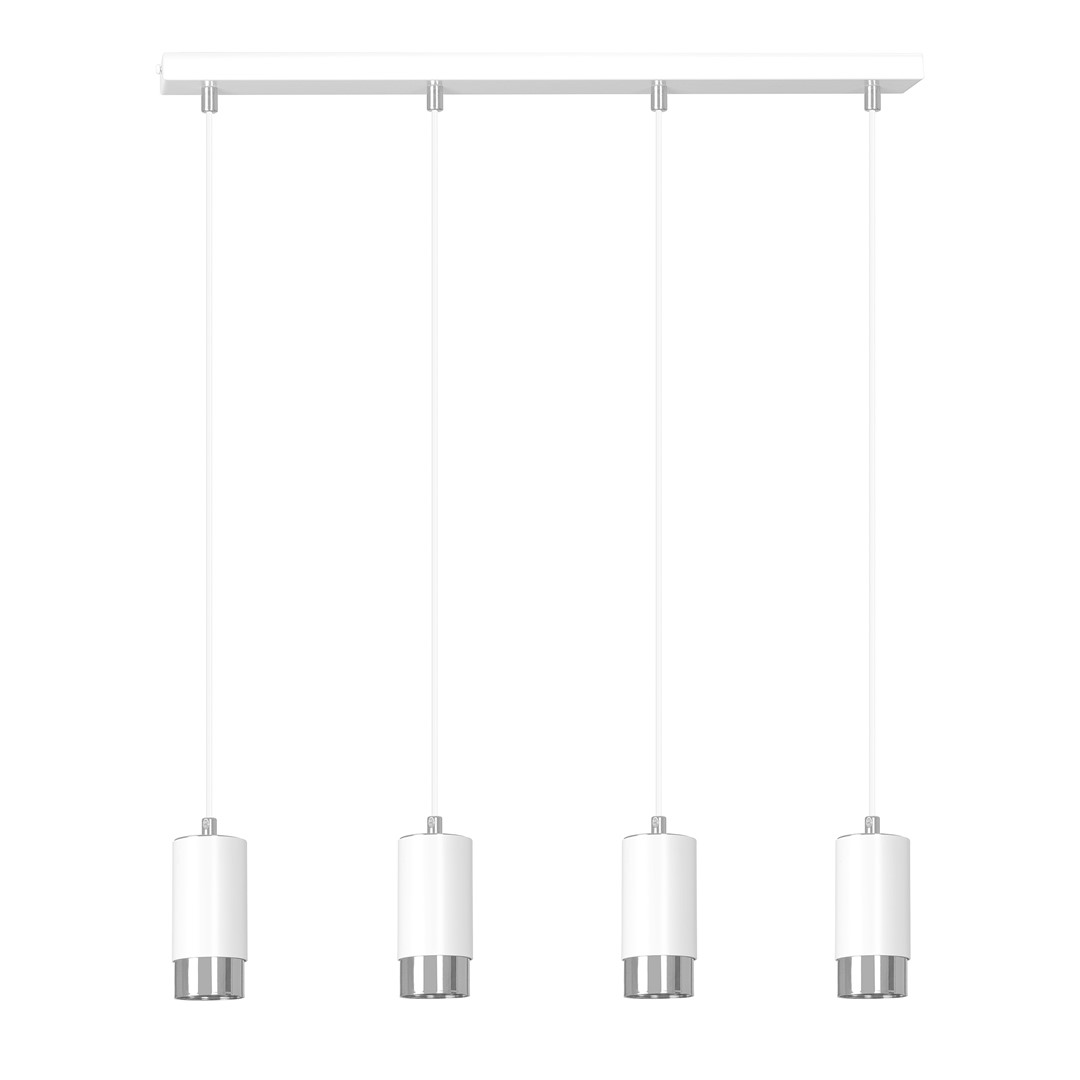 Lampa wisząca FUMIKO Biały/Chrom 814/4 - 814/4